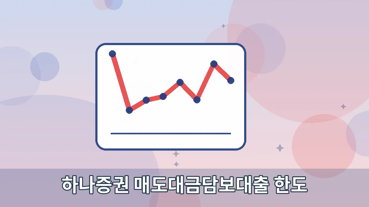하나증권 매도대금담보대출 한도 안내 이미지 3