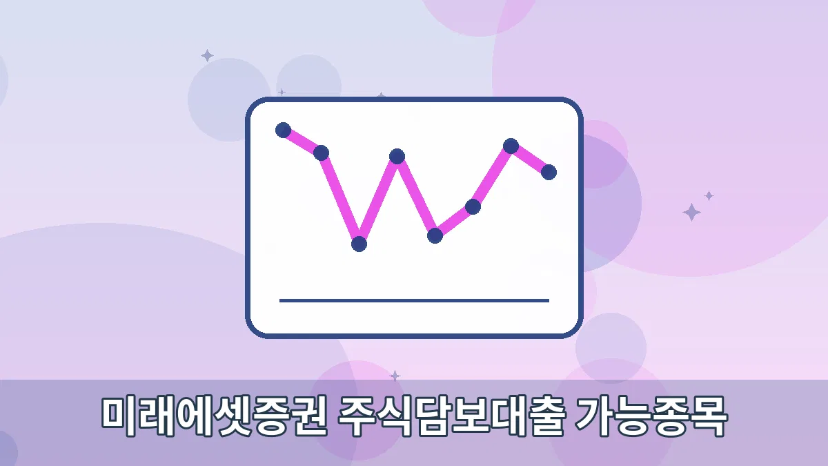 미래에셋증권 주식담보대출 가능종목 안내 이미지 1