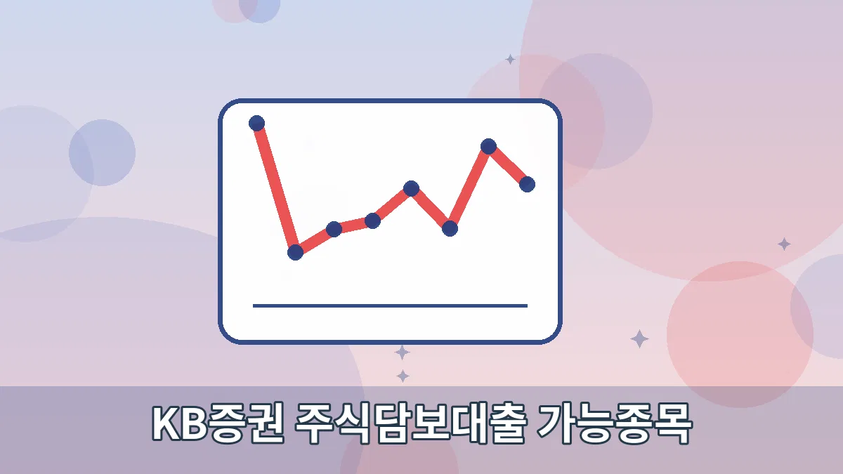 KB증권 주식담보대출 가능종목 안내 이미지 3