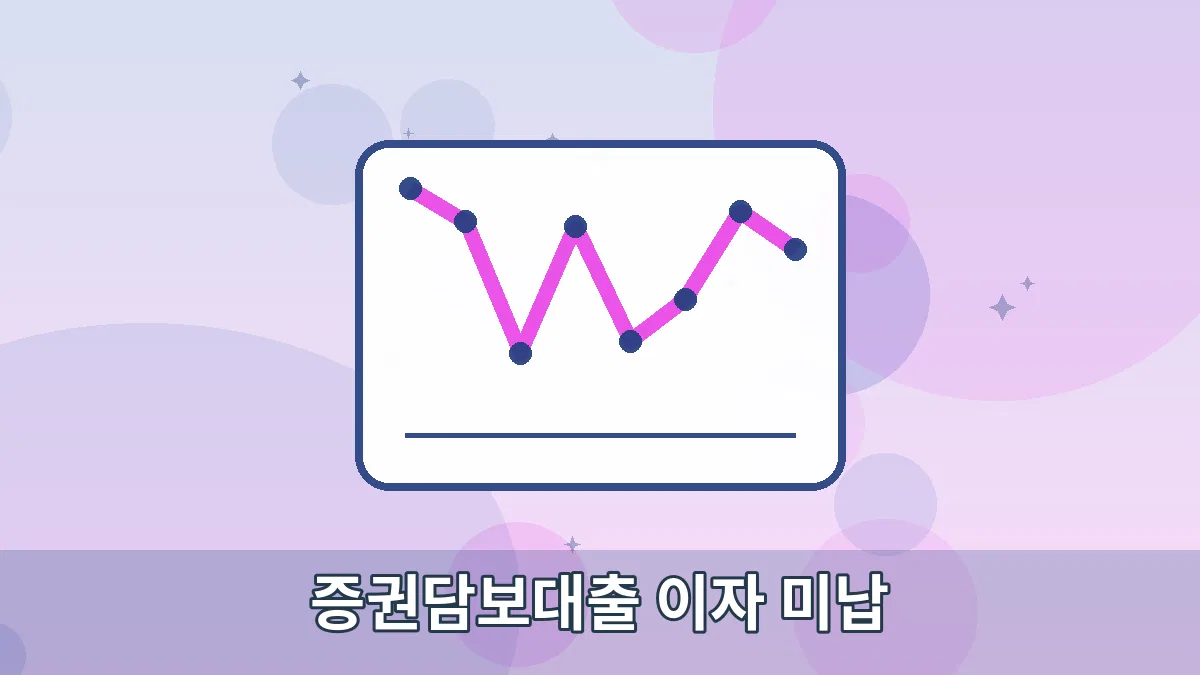 증권담보대출 이자 미납 안내 이미지 1