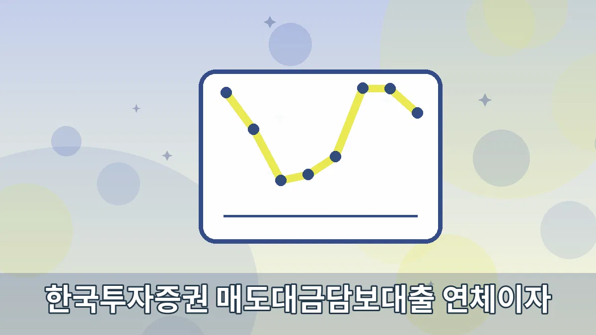한국투자증권 매도대금담보대출 연체이자 안내 이미지 5